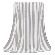 Woni's 大型海灘浴巾 70 x 140 cm, 灰色, 1個