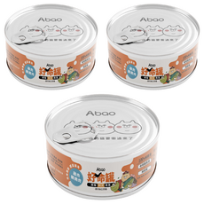 Abao 阿寶 好命貓咪主食罐 微肉絲, 雞肉 + 鵪鶉肉, 80g, 3罐