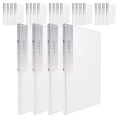 Heemang 自然透明文件夾 30頁 固定型, 白色, 24入