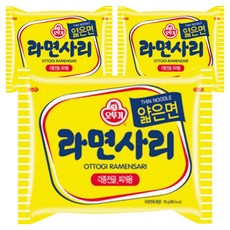 오뚜기 라면사리 얇은면, 3개