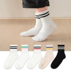 BASE ALPHA ESSENTIALS 兒童休閒環扣襪5件組 (2種款式)