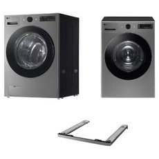 LG전자 트롬 오브제컬렉션 드럼세탁기 + 건조기 + 키트 세트 KFG19VN-8VN 19kg + 18kg 세탁기 방문설치, 모던 스테인리스