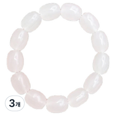 KODACHIEF 옥 타원 팔찌 화이트 스몰, 3개