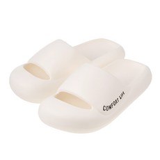 CARET 男女通用 舒適生活 EVA 設計拖鞋, 36-37 (235-240), 象牙