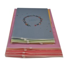 E.City 多功能花色霧面密封拉邊衣物收納袋 Set 12件組, 12個, 1組, 40 x 28cm + 35 x 24cm