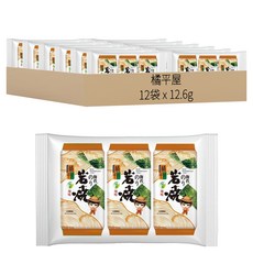 橘平屋 岩燒海苔 辣味 3入, 12.6g, 12袋