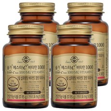 SOLGAR 酯化型維生素C錠 1000mg, 4罐, 30顆