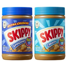 스키피 수퍼청크 땅콩버터 462g + 크리미 462g, 1세트, 1g