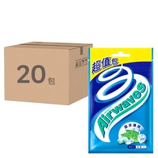 Airwaves 超涼無糖口香糖 超值包，極致嗆涼口感，清新提神, 62g, 20包