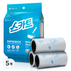 柳韓金佰利 Scott 黏塵滾筒 Easy & Quick 補充包 3入, 5個