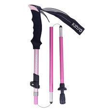 Kinyo 漸層鋁合金摺疊登山杖 TP-7020PI, 1個, 粉色