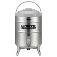 Peacock 日本孔雀 SPORTIF 高質感不鏽鋼保溫桶保冷桶, 銀色, 9.5L, 1個