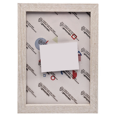 FANCY LIFE 簡約木紋相框, 7吋, 清新白木紋, 1個