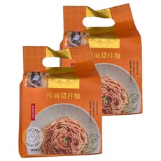 悅善廚 厚麻醬拌麵 Set, 附香辣油包, 純素 Vegan, 3入, 6包