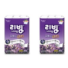 Living SOFT TISSUE 薰衣草Super Long捲筒衛生紙 33m, 2袋, 30捲