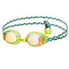 Phoenix 兒童鏡面布料泳鏡 PN-505JM FB, 萊姆綠