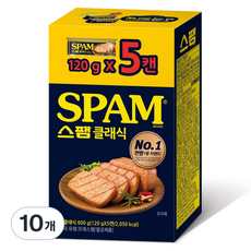 스팸 클래식 노캡, 120g, 10개 120g, 10개