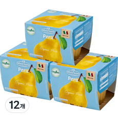 네츄럴누바 유기농 생과일 퓨레, 배, 12개, 100g