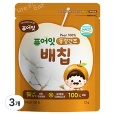 Pure Eat 冷凍乾燥梨片, 12g, 3個