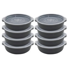 생활엔 전자레인지용 냉동밥용기 쿡앤밥 그레이, 8개, 450ml