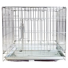 無牌 摺疊單門線籠固定底網 堅固耐用 方便收納, 1個, 銀色