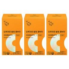 안먹은걸로 당류제로 발효 콤부차 파인애플맛, 6g, 30개입, 3개