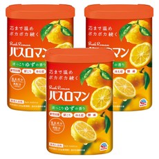 바스로망 입욕제 유자, 600g, 3개