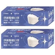 淨新科技 成人醫療口罩 4D加大款, 霧粉色, 25入, 2組