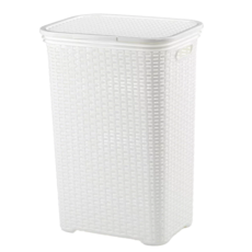 kela Brasilia 洗衣籃 塑膠材質, 白色, 43.5 x 33.5 x 60cm