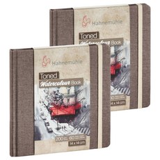 하네뮬레 더컬렉션 톤워터 정사각형 스케치북 200g TWB06, 140 x 140 mm, 2개, 30매