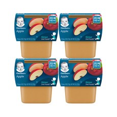 거버 2단계 이유식 6개월부터 113g x 2p, 4개, 사과