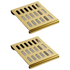 ATOSO 陶瓷不鏽鋼肥皂架託盤, GOLD, 2個