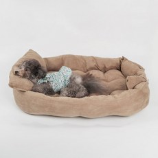 DING DONG PET 棉質寵物沙發睡墊, 米色