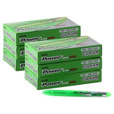 자바펜 파워라인 형광펜 오리지널, 연두, 72개