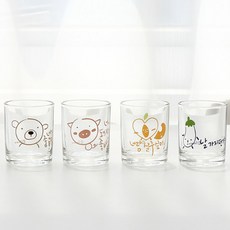 쓰임 마이 달링 소주잔 4종 세트, 1세트