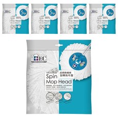 EASY CLEANER 家簡塵除 旋轉拖布盤, 39cm, 5個