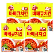 오뚜기 3분 바베큐치킨, 150g, 4개
