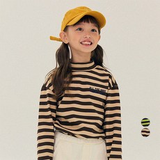 兒童條紋半領T恤