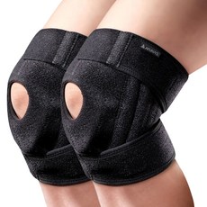 ATUNAS 歐都納 半月型矽膠軟骨護膝 黑色 2個 均碼