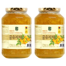 녹차원 차다움 꿀유자차, 2개, 2kg, 1개입