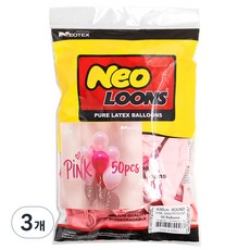 네오룬스 믹스패키지 핑크어소트 30cm 50p, 3개
