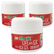 Li 珈葳 紅頂花精油霜 熱, 120g, 3罐