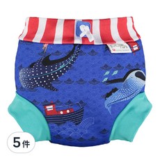 Close Pop in 嬰兒尿布褲 游泳用, 束口設計 安心防漏, 腰部束帶 完美貼合, 彈性材質 溫暖親膚, 玩沙戲水游泳必備, XL, 5件