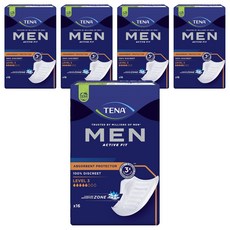 TENA 添寧 男性用尿片型成人紙尿褲, --- 其他 ---, 16入, 5個