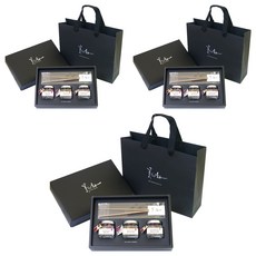 꽃보다차 아담한 꽃차 3종 선물세트, 매화 5g + 맨드라미 2g + 생강나무 3g + 차집게 + 쇼핑백, 3세트