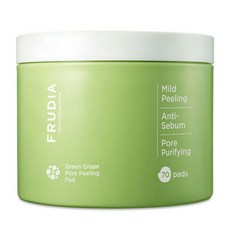 FRUDIA 青葡萄毛孔去角質棉片 罐裝 70片, 1個, 170ml