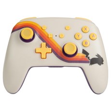 PowerA 無線遊戲手把 增強款 藍牙5.0技術 電池續航長達30小時 復刻皮卡丘, WLC001, 多色 復刻皮卡丘, 1個