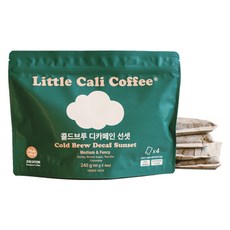 Little Cali 冷萃低咖啡因日落茶包式咖啡, 4入, 1個, 60g