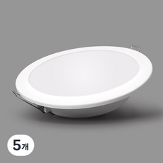 LED 다운라이트 매입등 DC타입 20W, 5개, 주광색