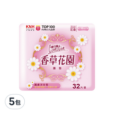 康乃馨 香草花園護墊 洋甘菊, 15cm, 32片, 5包